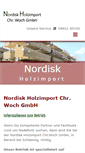 Mobile Screenshot of nordisk-holzimport.de